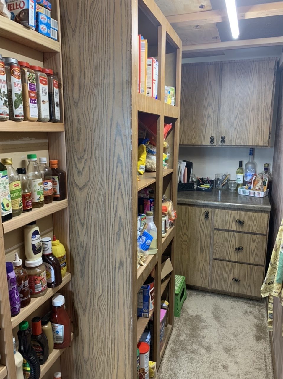 Easy DIY Pantry Addition Creates Storage, A More Open Floor Plan, and A ...